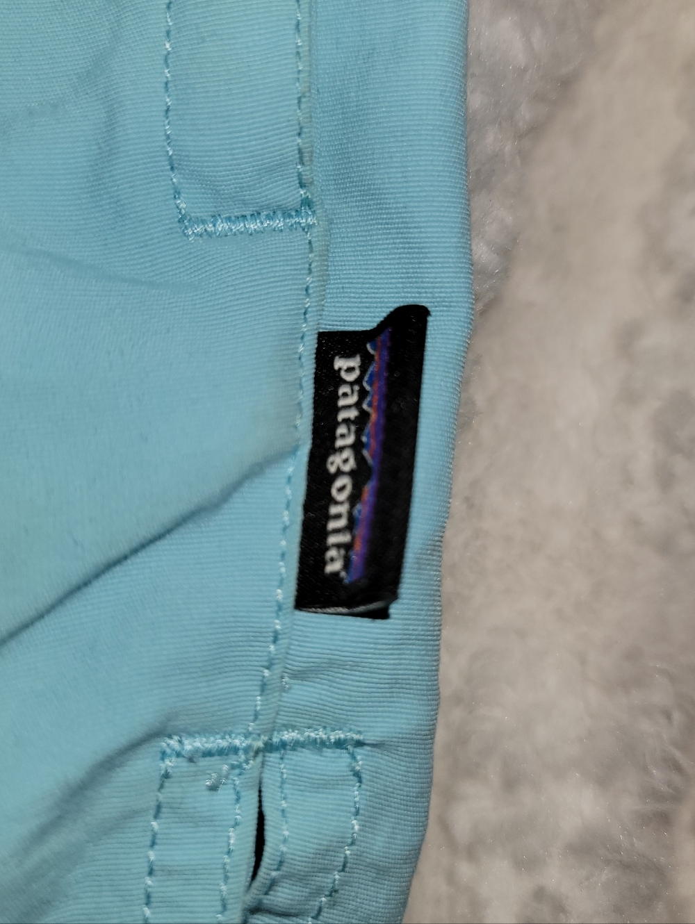 Patagonia Light Blue Women's Athletic Elastic-Waist Shorts - Picture 4 of 9